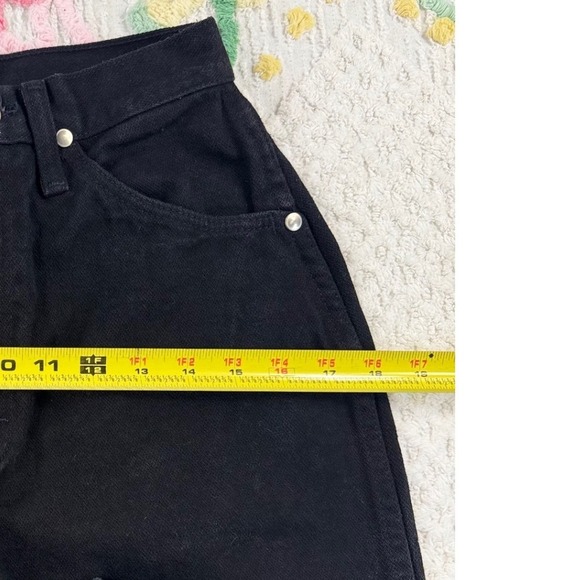 Wrangler Jeans Women 3/4x34 Black High Rise Western Style Classic Denim Pants - Picture 7 of 10